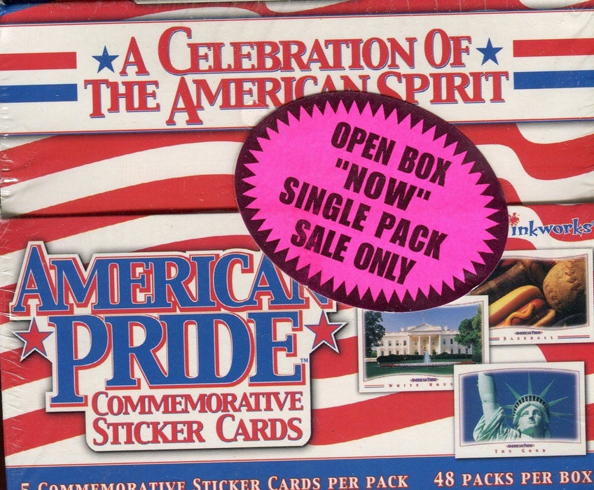 American Pride Sticker Trading Card Retail Box 48 Packs 2001   - TvMovieCards.com