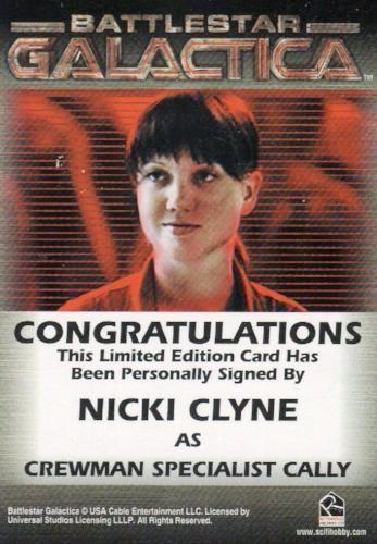 Battlestar Galactica Premiere Edition Nicki Clyne Autograph Card   - TvMovieCards.com