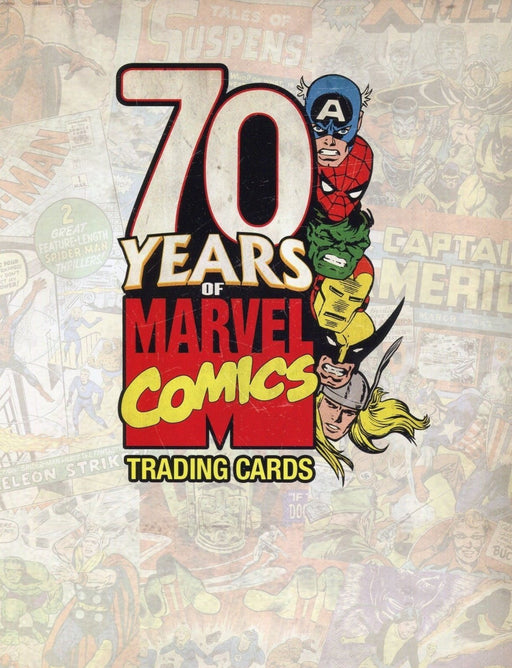 Marvel 70 Years of Marvel Comics Trading Card Album with Promo Card P3   - TvMovieCards.com