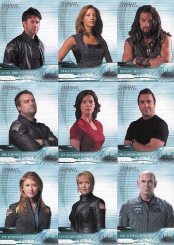 Stargate Atlantis Seasons Three & Four Atlantis Team Chase Card Set   - TvMovieCards.com