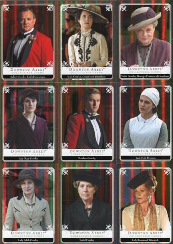 Downton Abbey Seasons 1 & 2 Upstairs Chase Card Set UP1 - UP12   - TvMovieCards.com