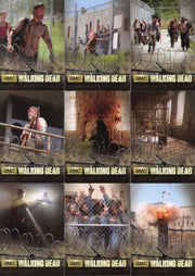 Walking Dead Season 3 Part 1 The Prison Foil Stamped Chase Card Set 9 Cards   - TvMovieCards.com