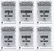 Battlestar Galactica Complete Artifex Chase Card Set 6 Cards   - TvMovieCards.com