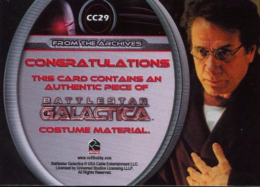 Battlestar Galactica Season Two William Adama Costume Card CC29   - TvMovieCards.com