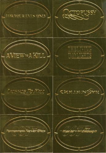James Bond 50th Anniversary Series Two Gold Plaque Chase Card Set 11 Cards   - TvMovieCards.com