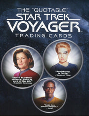 Star Trek Voyager The Quotable Star Trek Voyager Card Album with Promo Card P3   - TvMovieCards.com