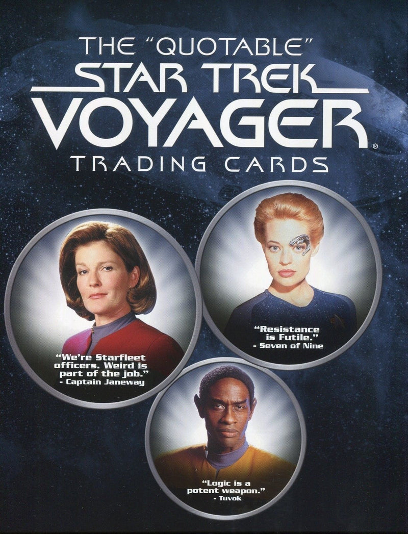 Star Trek Voyager The Quotable Star Trek Voyager Card Album with Promo Card P3   - TvMovieCards.com