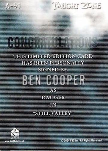 Twilight Zone 4 Science and Superstition Ben Cooper Autograph Card A-91 A91   - TvMovieCards.com