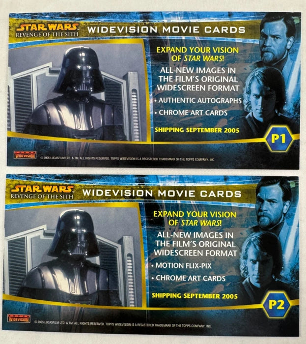 Star Wars Revenge of the Sith Widevision Topps 2005 Trading Card Set & P1 P2 - TvMovieCards.com