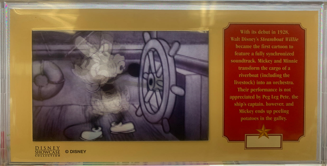 Disney Showcase Steamboat Willie Motion Cell Chase Card Willitts Designs 1990's - TvMovieCards.com