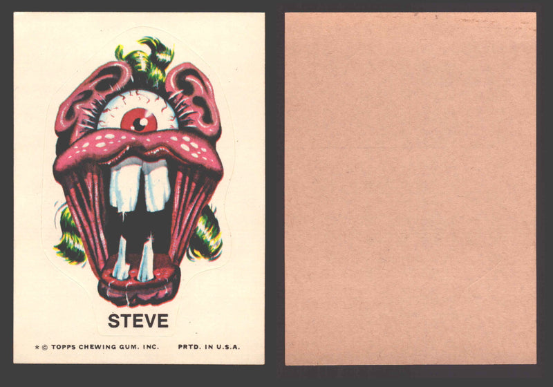 1973-74 Ugly Stickers Tan Back Trading Card You Pick Singles #1-110 Topps