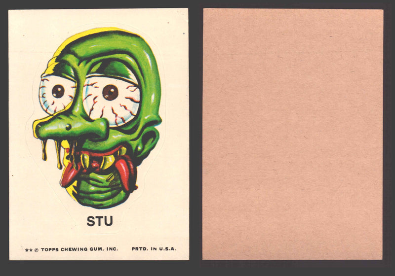 1973-74 Ugly Stickers Tan Back Trading Card You Pick Singles #1-110 Topps