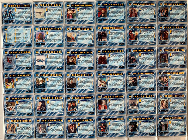 Super Mario Brothers Movie Card Set 100 Cards Skybox 1993   - TvMovieCards.com