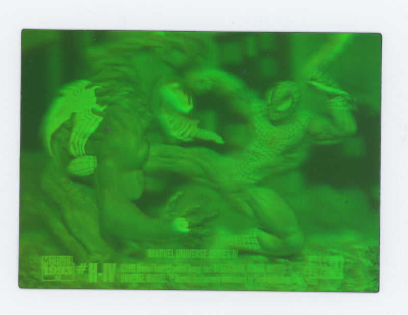 Marvel Universe 1993 Series 4 3D Hologram Chase Card Spider-Man vs. Venom   - TvMovieCards.com