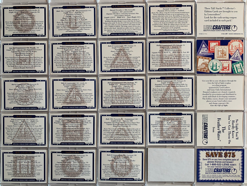 Steam Ship / Paddle Boat Card Set Tall Stacks 19 Ships plus 5 advertising 24 to - TvMovieCards.com