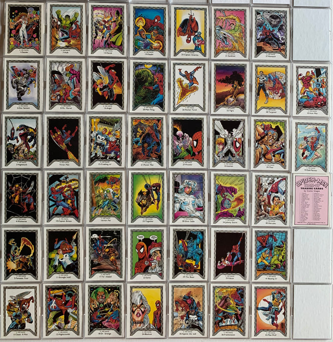Spider-Man Team-Up Vintage Card Set 45 Cards Comic Images 1990   - TvMovieCards.com