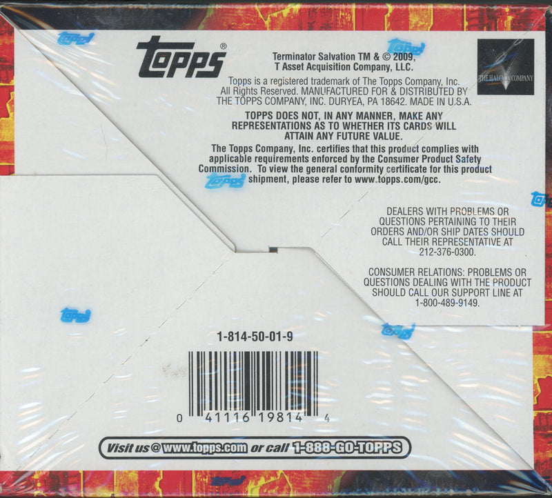 Terminator Salvation Movie Card Box 24 Packs Topps 2009 Hobby Edition   - TvMovieCards.com