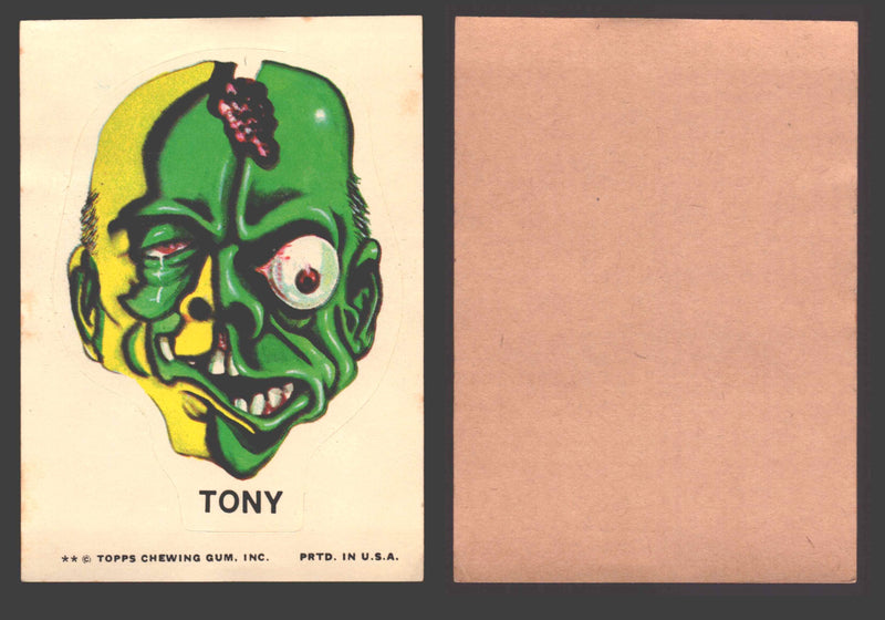 1973-74 Ugly Stickers Tan Back Trading Card You Pick Singles #1-110 Topps