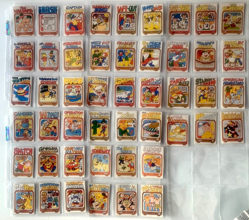1978 Hostess Wacky TV Show Complete 48Card Set Ex/NM Condition Vintage CBC Humo - TvMovieCards.com