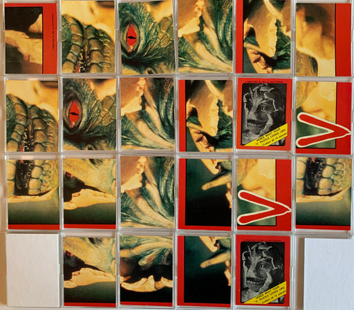 V  TV Show Trading card Sticker Puzzle set  Vistors   22 stickers  1984 Fleer   - TvMovieCards.com