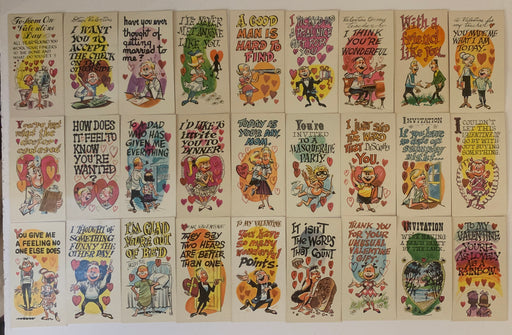 Giant Size Funny Valentines Greeting Card Set 55 Cards Topps, 1961 - TvMovieCards.com