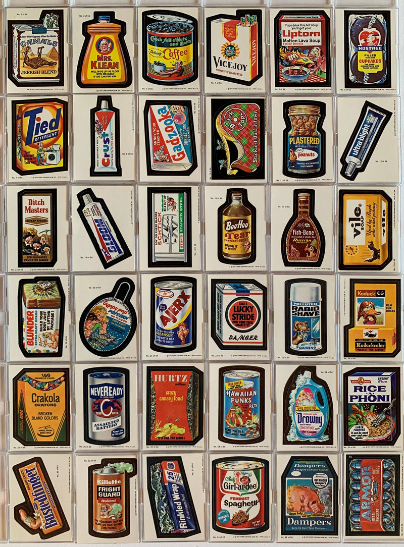 Wacky Packages Stickers Series 1 Card Set  66 Cards 1- 66 Topps 1979   - TvMovieCards.com