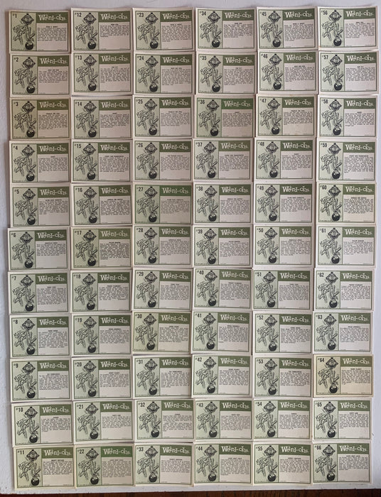 Weird-ohs Vintage Bubble Gum Trading Card Set – Fleer 1966 (Complete 66-Card Set) - TvMovieCards.com