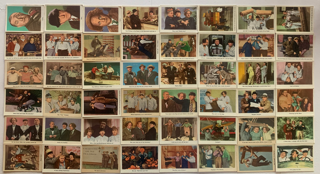 The Three Stooges White Back Vintage Card Set 96 cards 1959 Fleer - TvMovieCards.com