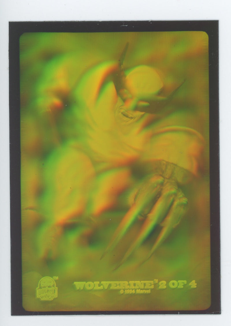 Marvel Universe 1994 Series 5 3D Hologram Chase Card Wolverine #2 of 4 Red   - TvMovieCards.com