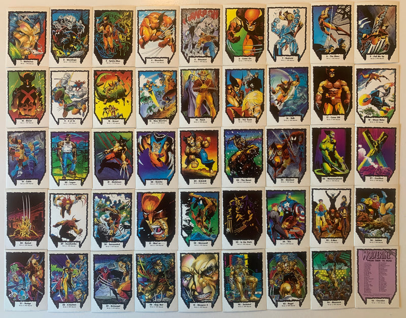 Wolverine Series 1 From Then 'Til Now Card Set 45 Cards Comic Images 1991   - TvMovieCards.com
