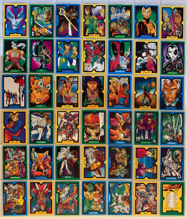 X-Force Comic Images Vintage Card Set 90 Cards 1991   - TvMovieCards.com