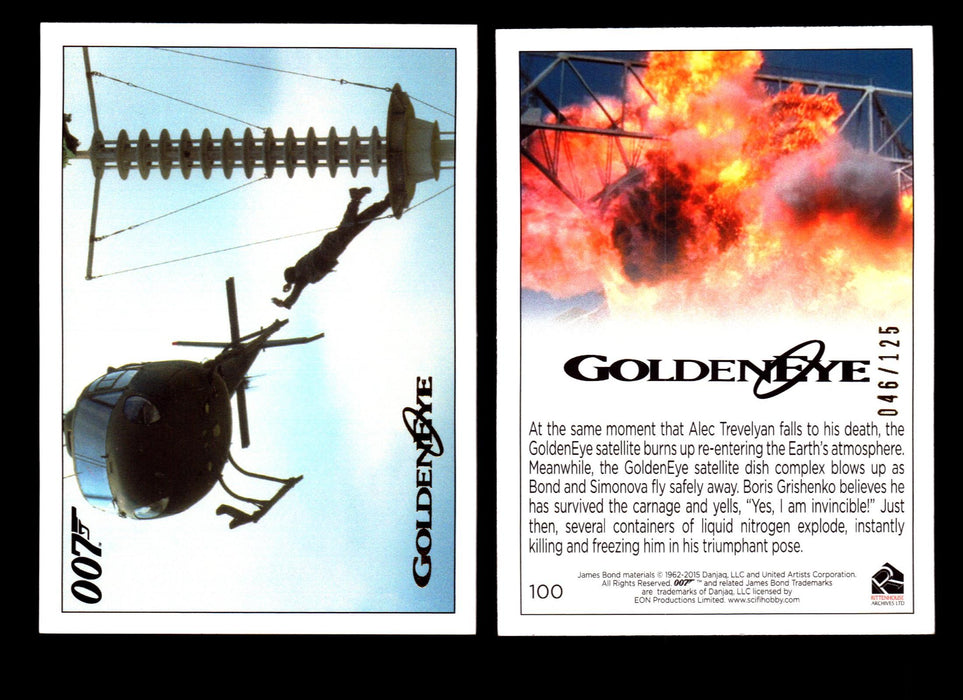 James Bond Archives 2015 Goldeneye Gold Parallel Card You Pick Single #1-#102 #100  - TvMovieCards.com