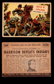 1954 Scoop Newspaper Series 2 Topps Vintage Trading Cards U Pick Singles #78-156 100   Battle of Tippecanoe  - TvMovieCards.com