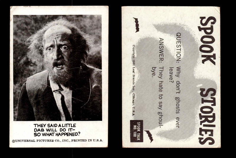 1961 Spook Stories Series 2 Leaf Vintage Trading Cards You Pick Singles #72-#144 #100  - TvMovieCards.com