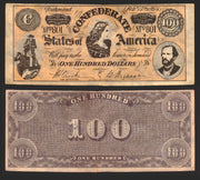 1962 Civil War News A&BC Trading Card You Pick Single Currency $1000 $500 One Hundred Dollars (Feb.y 17th   1864   No. 801)  - TvMovieCards.com