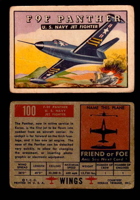 1952 Wings Topps TCG Vintage Trading Cards You Pick Singles #1-100 #100  - TvMovieCards.com