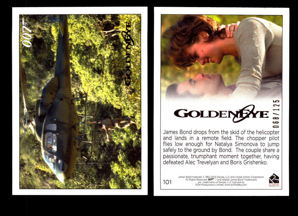 James Bond Archives 2015 Goldeneye Gold Parallel Card You Pick Single #1-#102 #101  - TvMovieCards.com