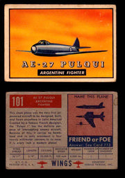 1953 Wings Topps TCG Vintage Trading Cards You Pick Singles #101-200 #101  - TvMovieCards.com