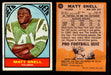 1967 Topps Football Trading Card You Pick Singles #1-#132 VG #102 Matt Snell (creased)  - TvMovieCards.com