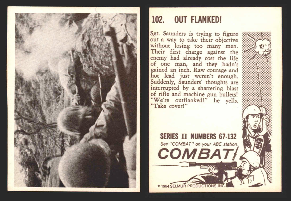 1964 Combat Series II Donruss Selmur Vintage Card You Pick Singles #67-132 102   Out Flanked!  - TvMovieCards.com