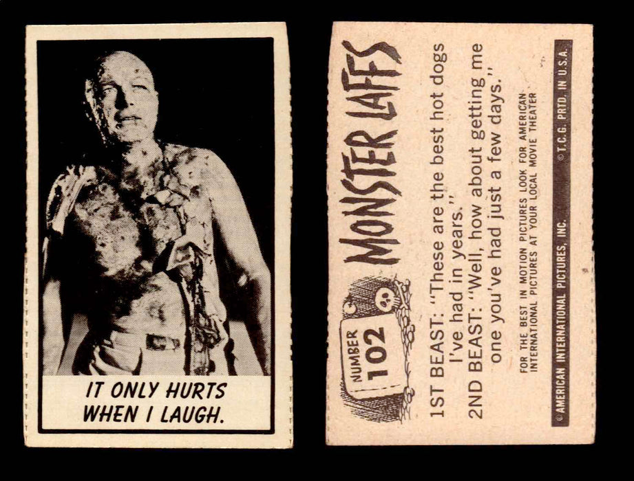 1966 Monster Laffs Midgee Vintage Trading Card You Pick Singles #1-108 Horror #102  - TvMovieCards.com