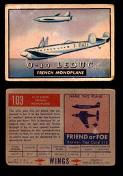 1953 Wings Topps TCG Vintage Trading Cards You Pick Singles #101-200 #103  - TvMovieCards.com