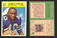 1966 Philadelphia Football NFL Trading Card You Pick Singles #100-196 VG/EX 103 James Stiger - Los Angeles Rams  - TvMovieCards.com