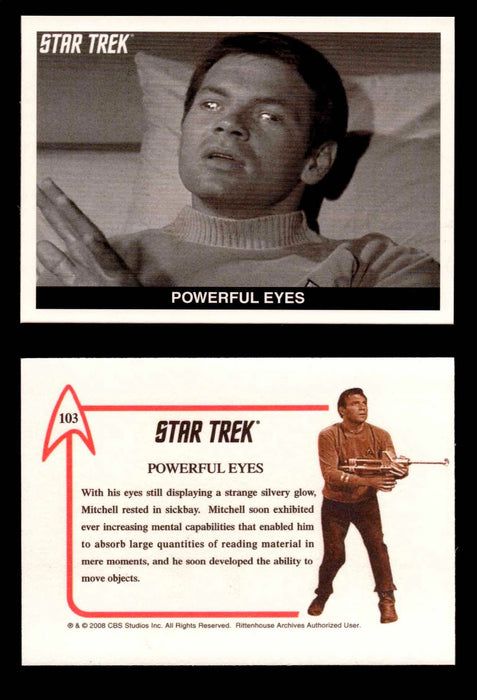 Star Trek TOS 40th Anniversary S2 1967 Expansion Card You Pick Singles #91-108 #103    Powerful Eyes  - TvMovieCards.com