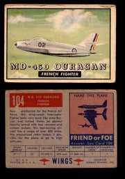 1953 Wings Topps TCG Vintage Trading Cards You Pick Singles #101-200 #104  - TvMovieCards.com