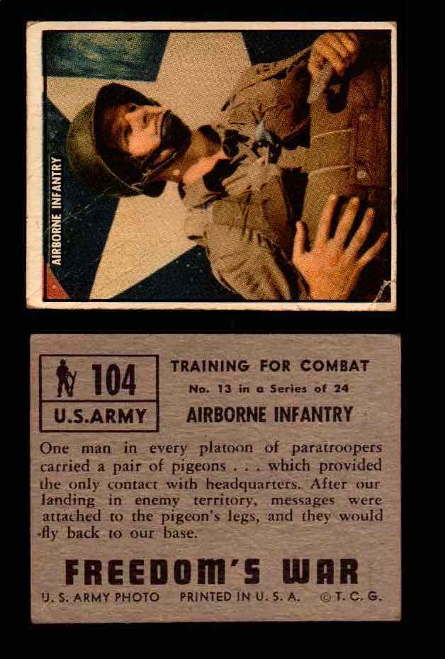 1950 Freedom's War Korea Topps Vintage Trading Cards You Pick Singles #101-203 #104  - TvMovieCards.com