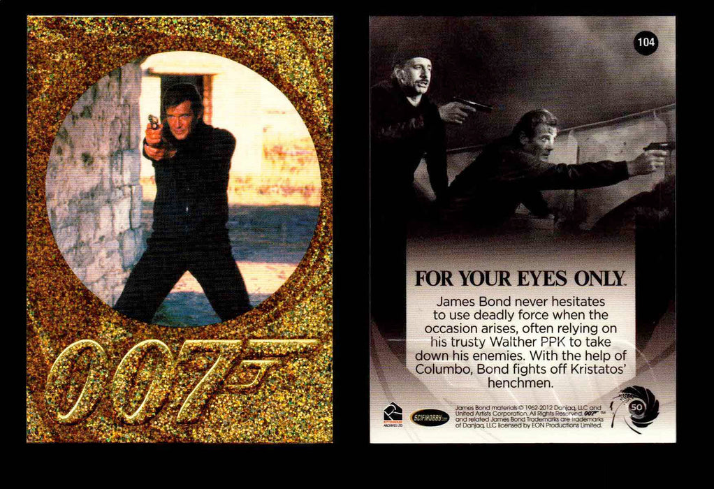 James Bond 50th Anniversary Series Two Gold Parallel Chase Card Singles #2-198 #104  - TvMovieCards.com