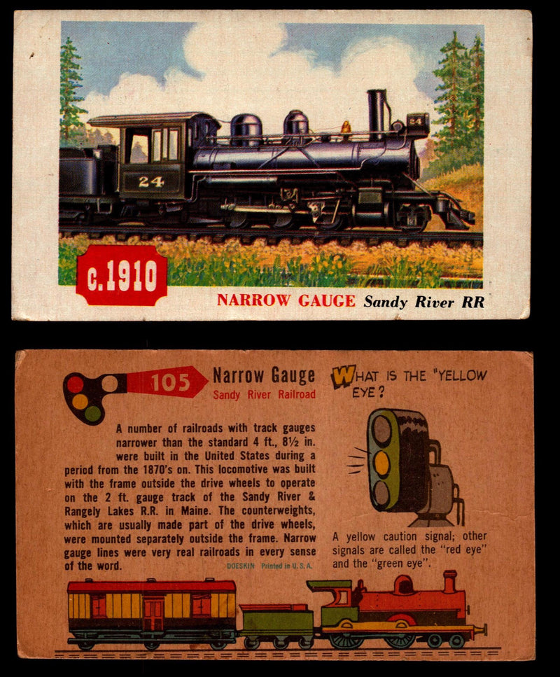 Rails And Sails 1955 Topps Vintage Card You Pick Singles #1-190   - TvMovieCards.com