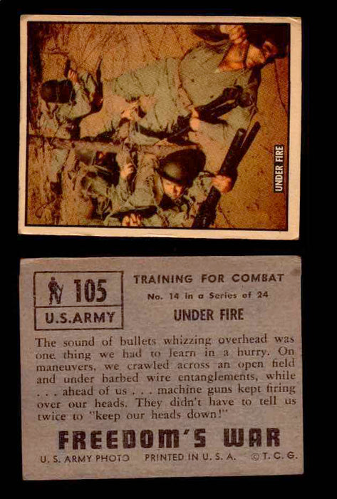1950 Freedom's War Korea Topps Vintage Trading Cards You Pick Singles #101-203 #105  - TvMovieCards.com