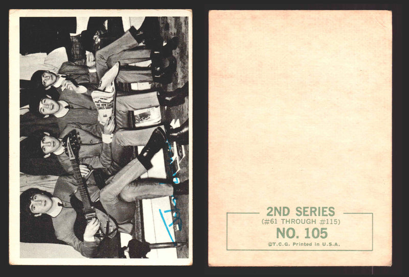 Beatles Series 2 Topps 1964 Vintage Trading Cards You Pick Singles #61-#115 #105  - TvMovieCards.com